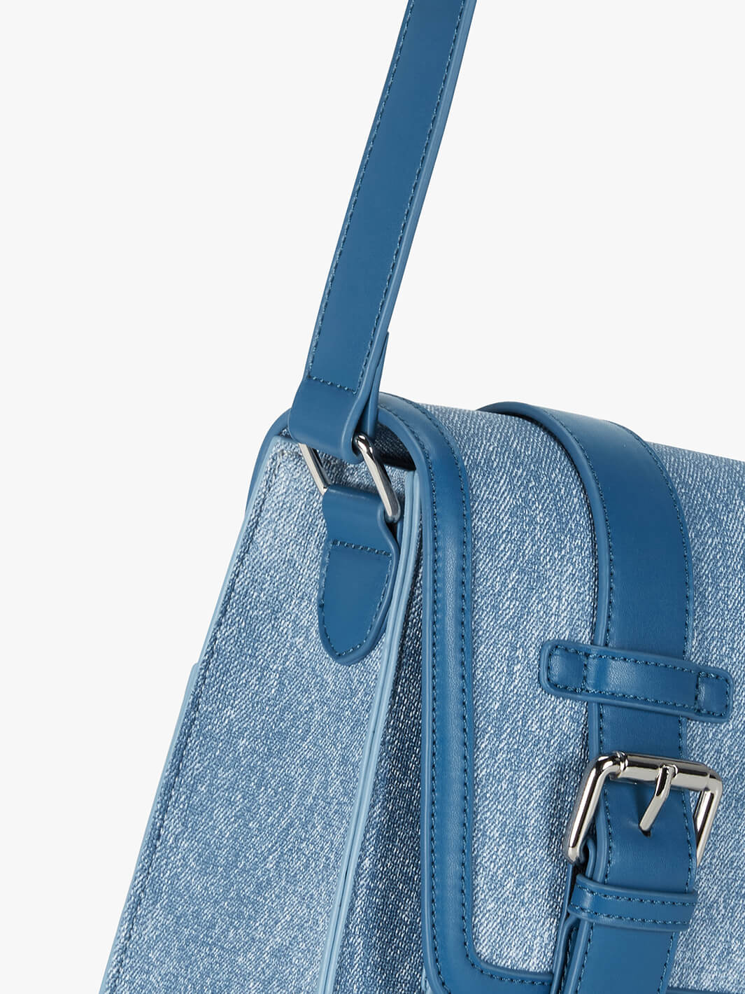 Jane Messenger Bag- Denim Leather - Image 12